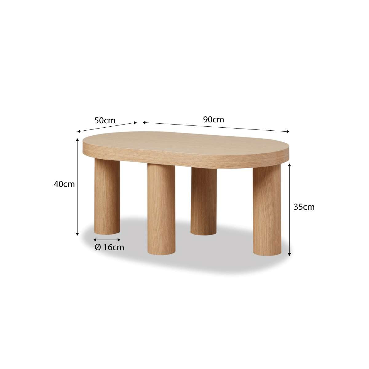 Millie Oval Coffee Table