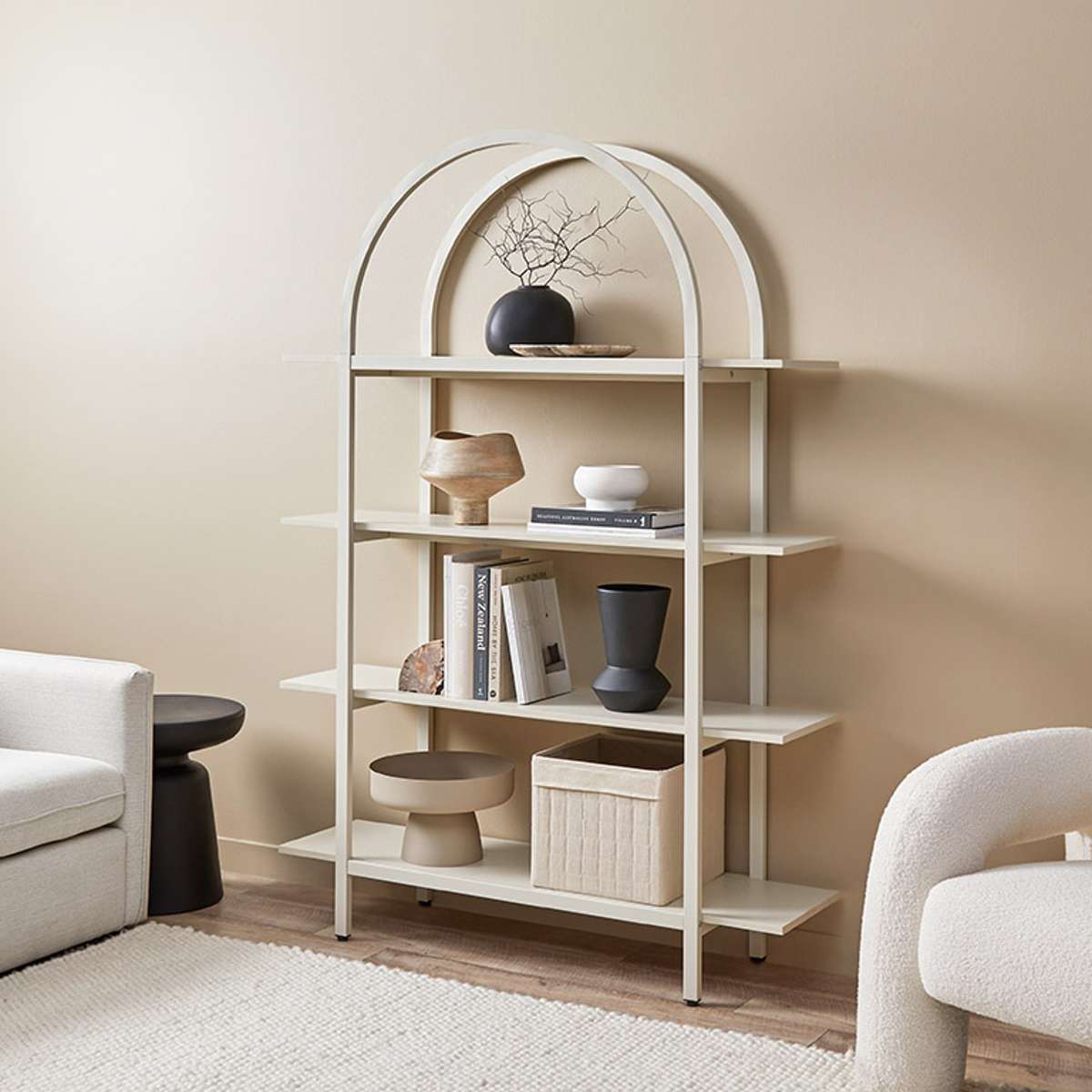 Alfie Arched Shelves - Beige