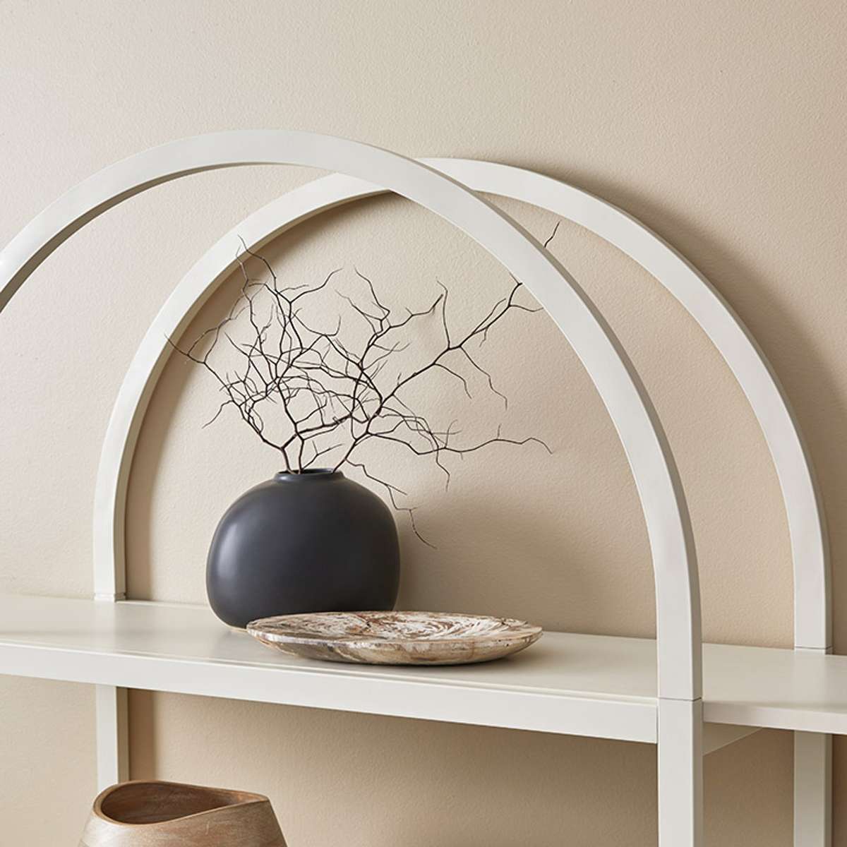 Alfie Arched Shelves - Beige