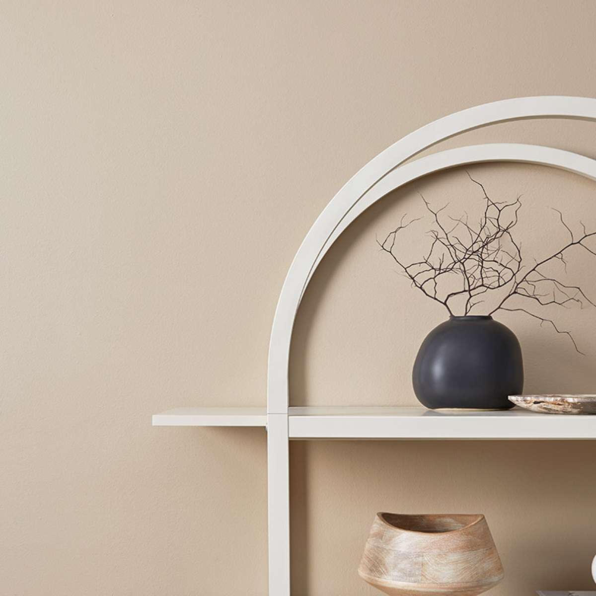 Alfie Arched Shelves - Beige