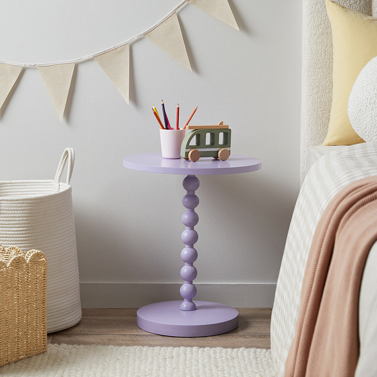 Bobbin Side Table - Lilac