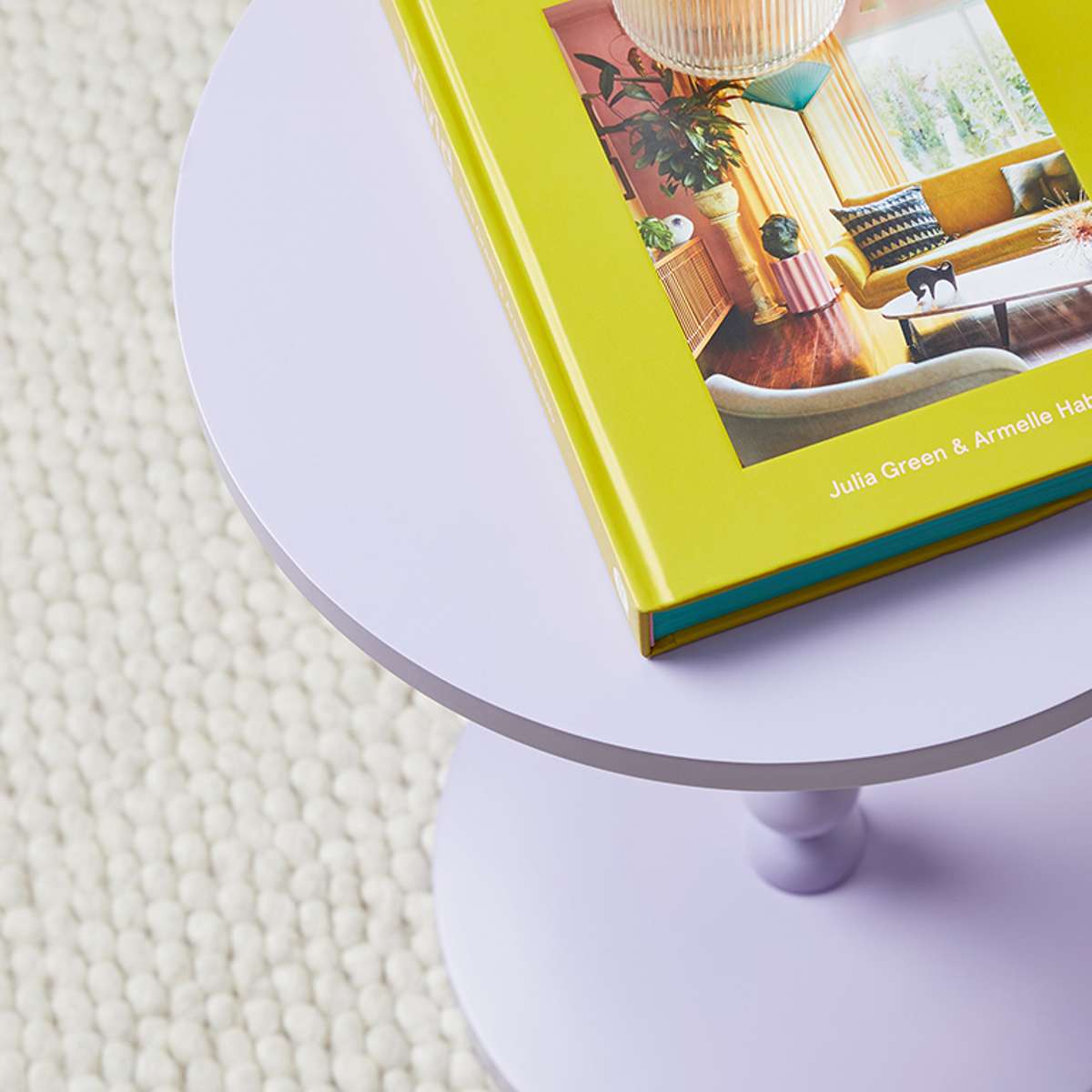 Bobbin Side Table - Lilac