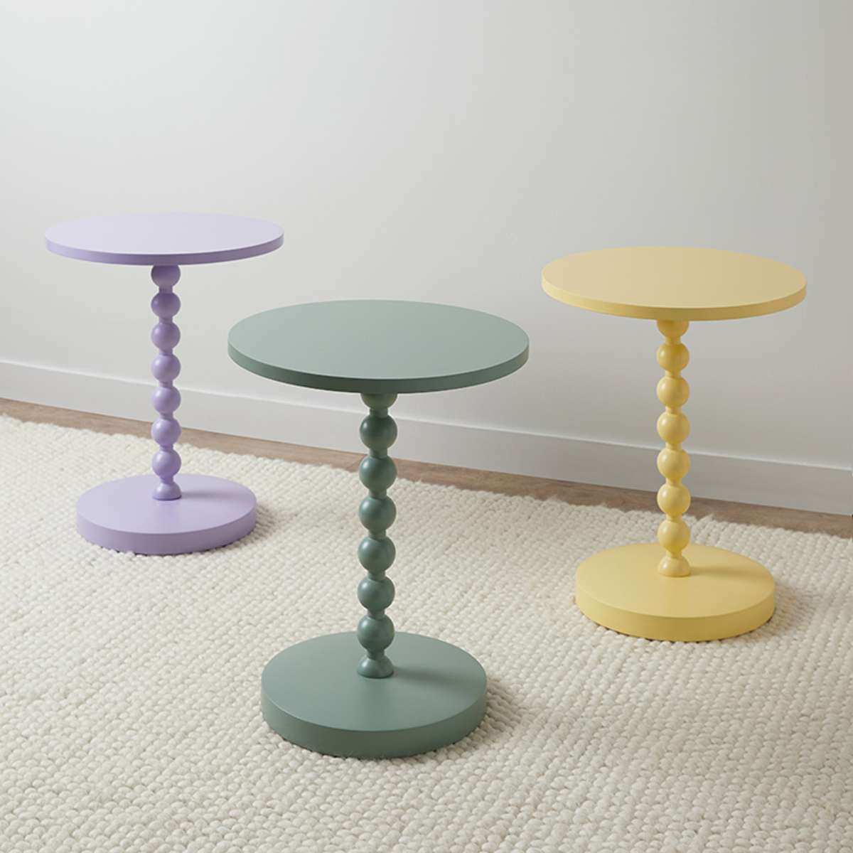 Bobbin Side Table - Sage Green