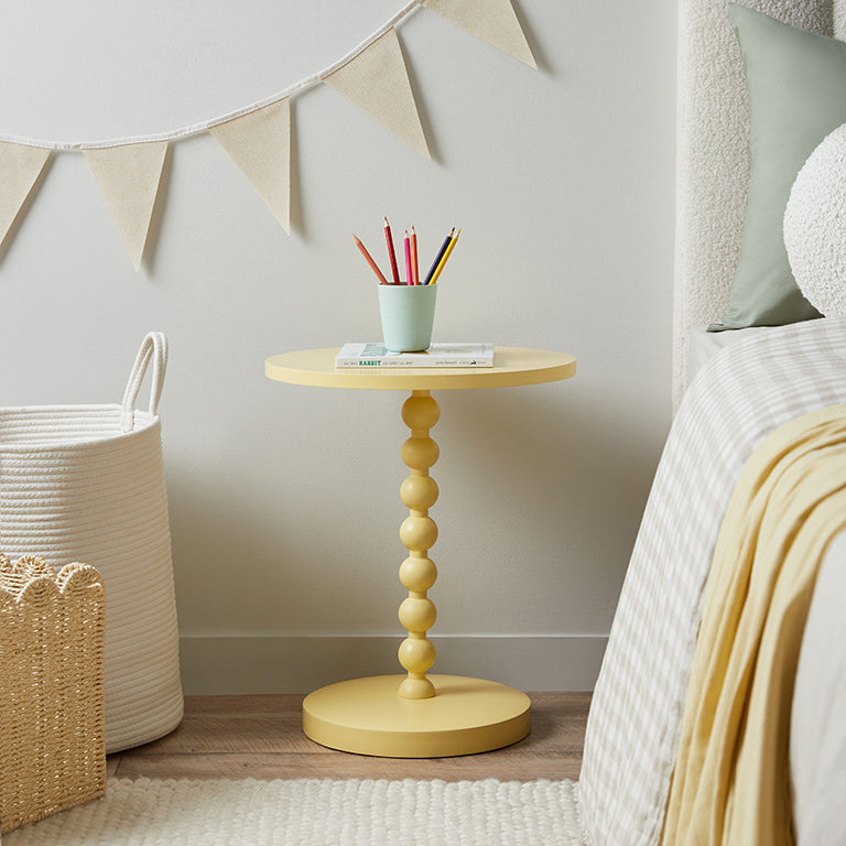 Bobbin Side Table - Yellow