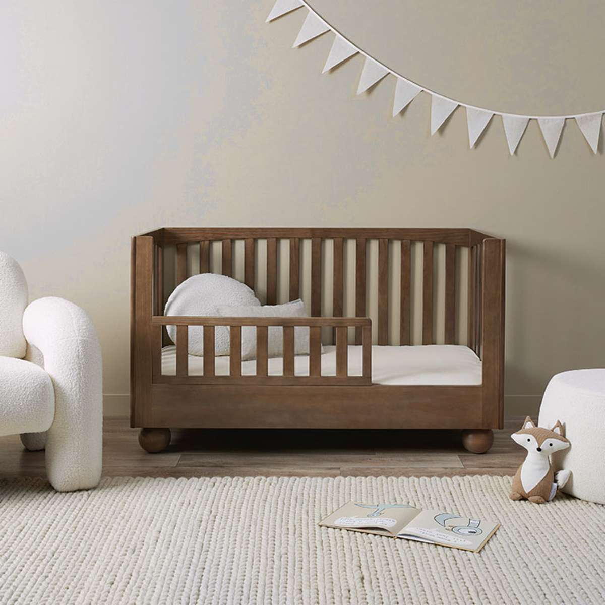 Blake Cot Toddler Bed Half Frame - Almond