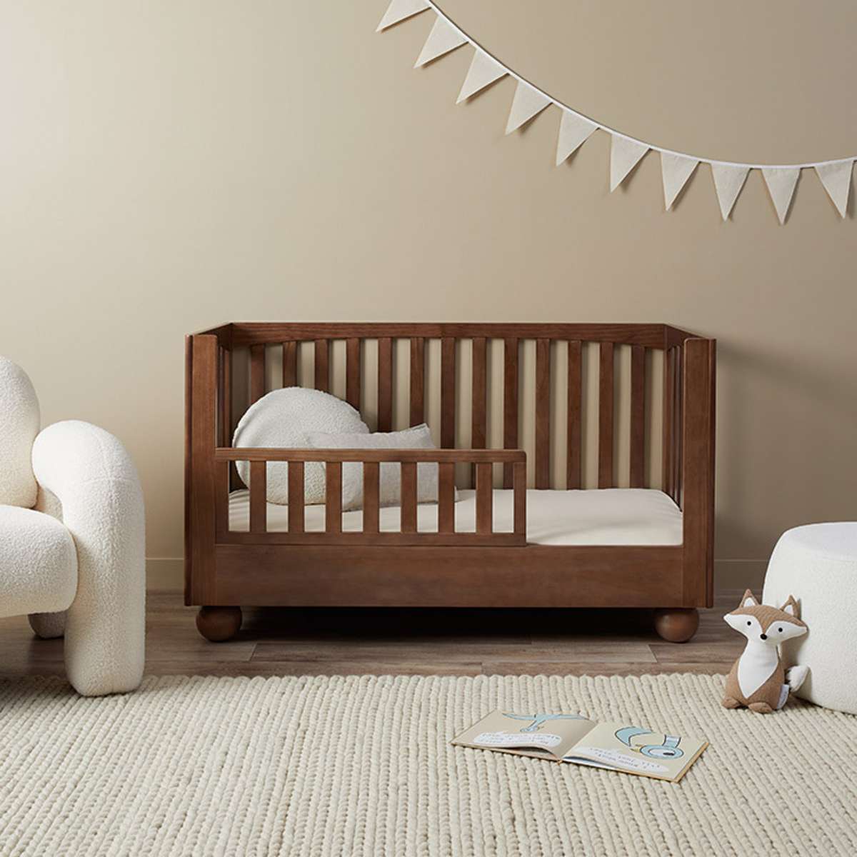 Blake Cot Toddler Bed Half Frame - Almond