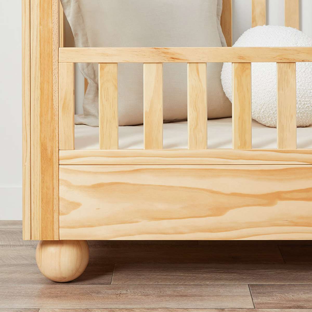 Blake Cot Toddler Bed Half Frame - Natural