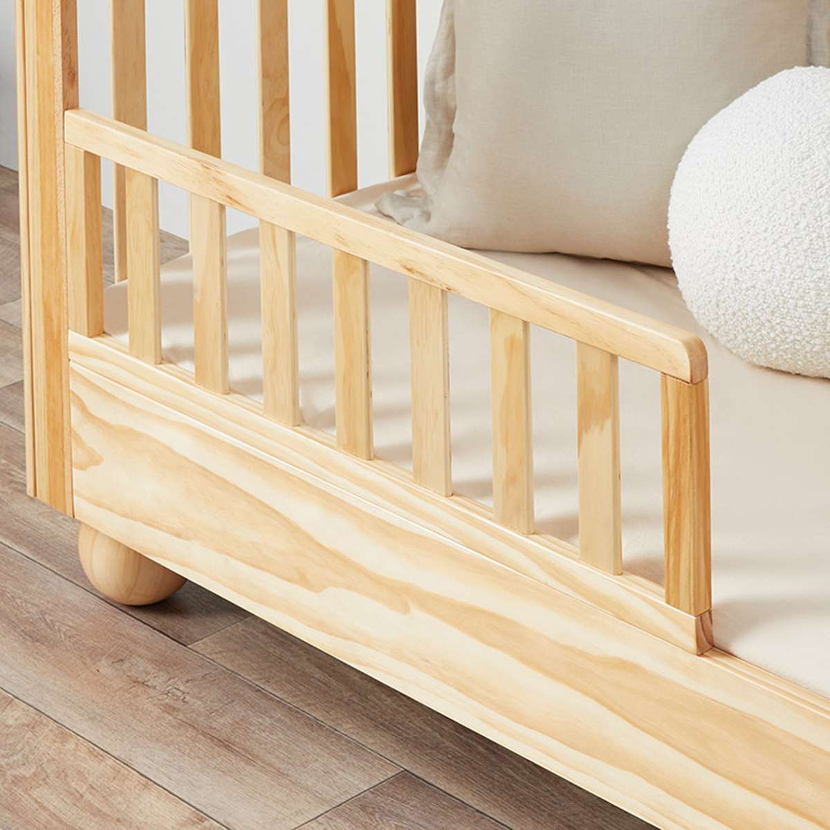 Blake Cot Toddler Bed Half Frame - Natural