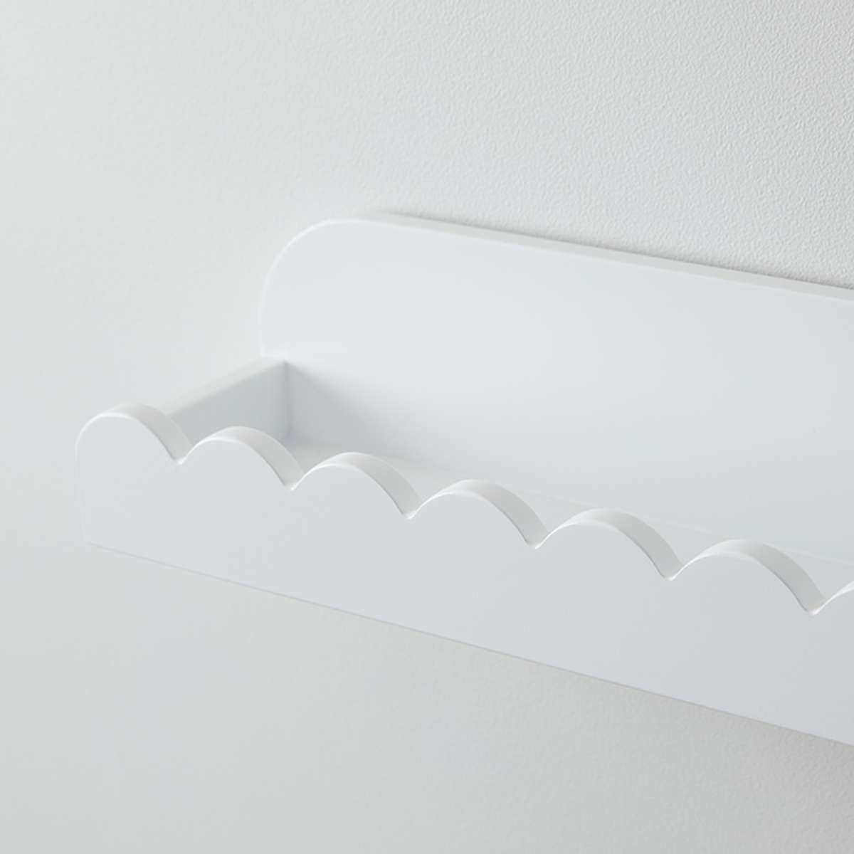 Sarah Scalloped Wall Shelf - White