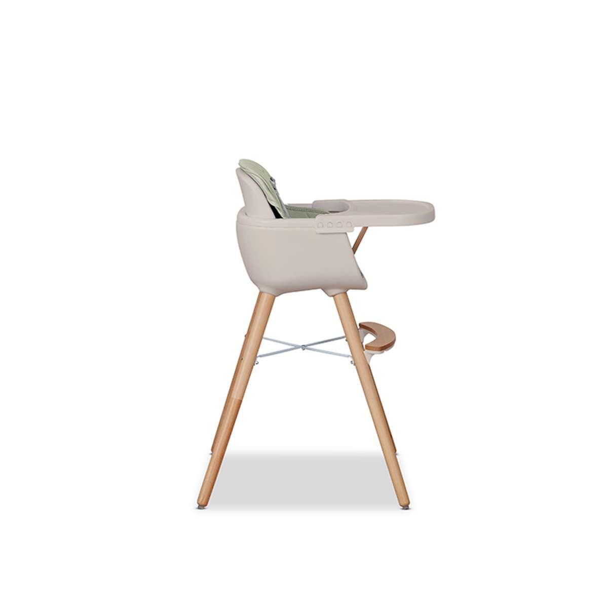 Jenson Natural Highchair - Sage Green