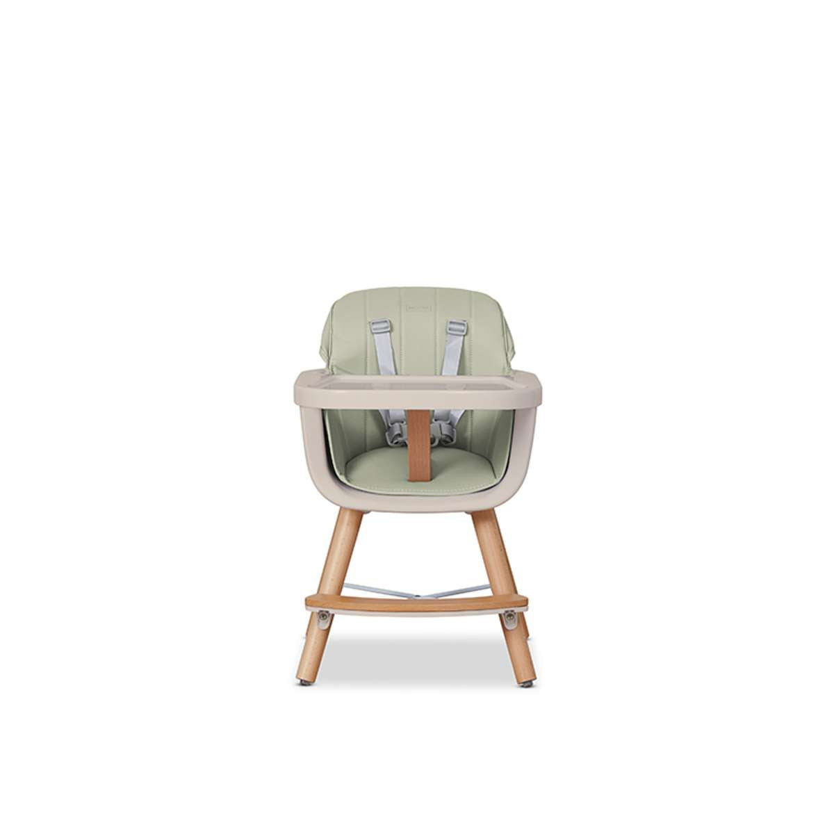 Jenson Natural Highchair - Sage Green