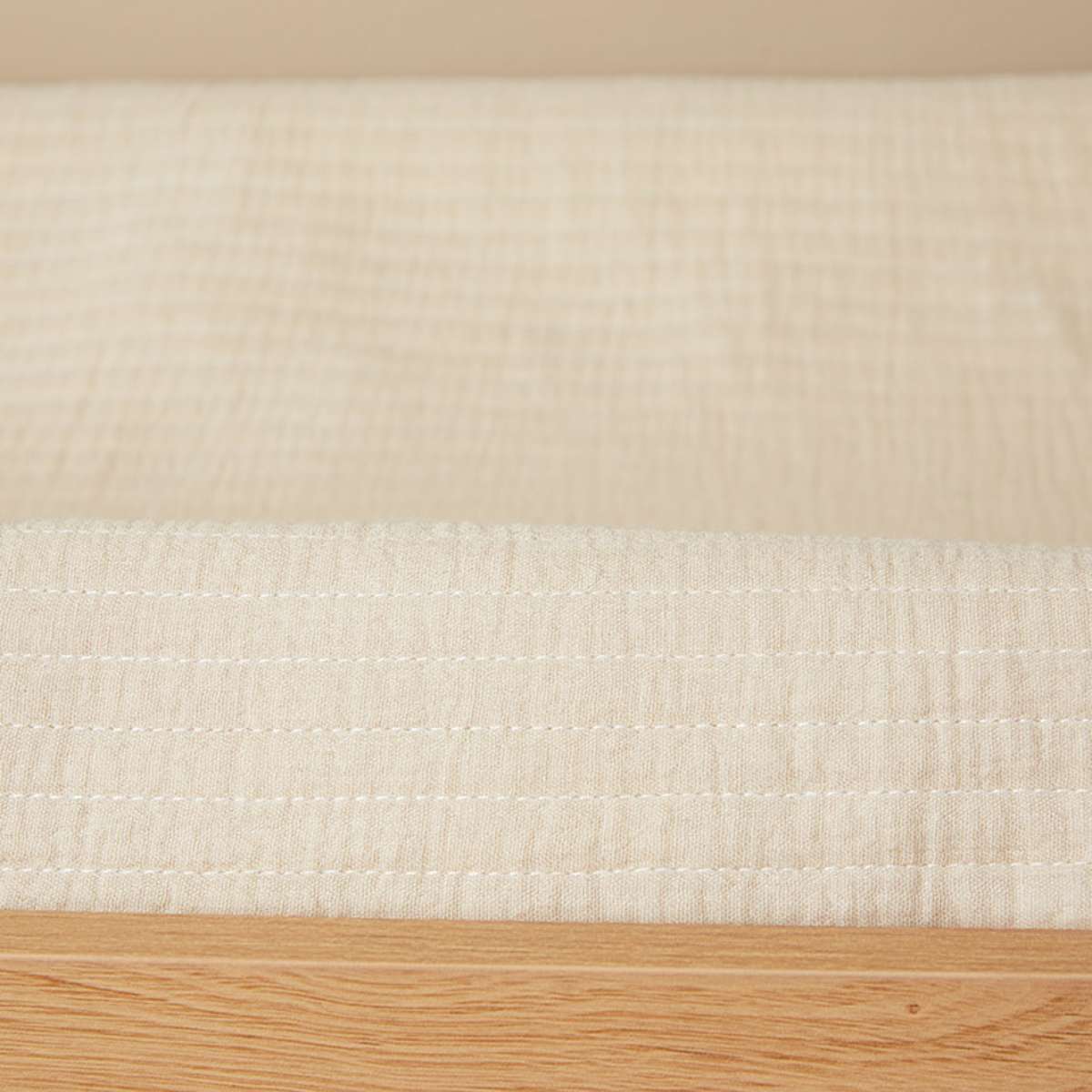 Mocka Cotton Change Mat Cover - Natural