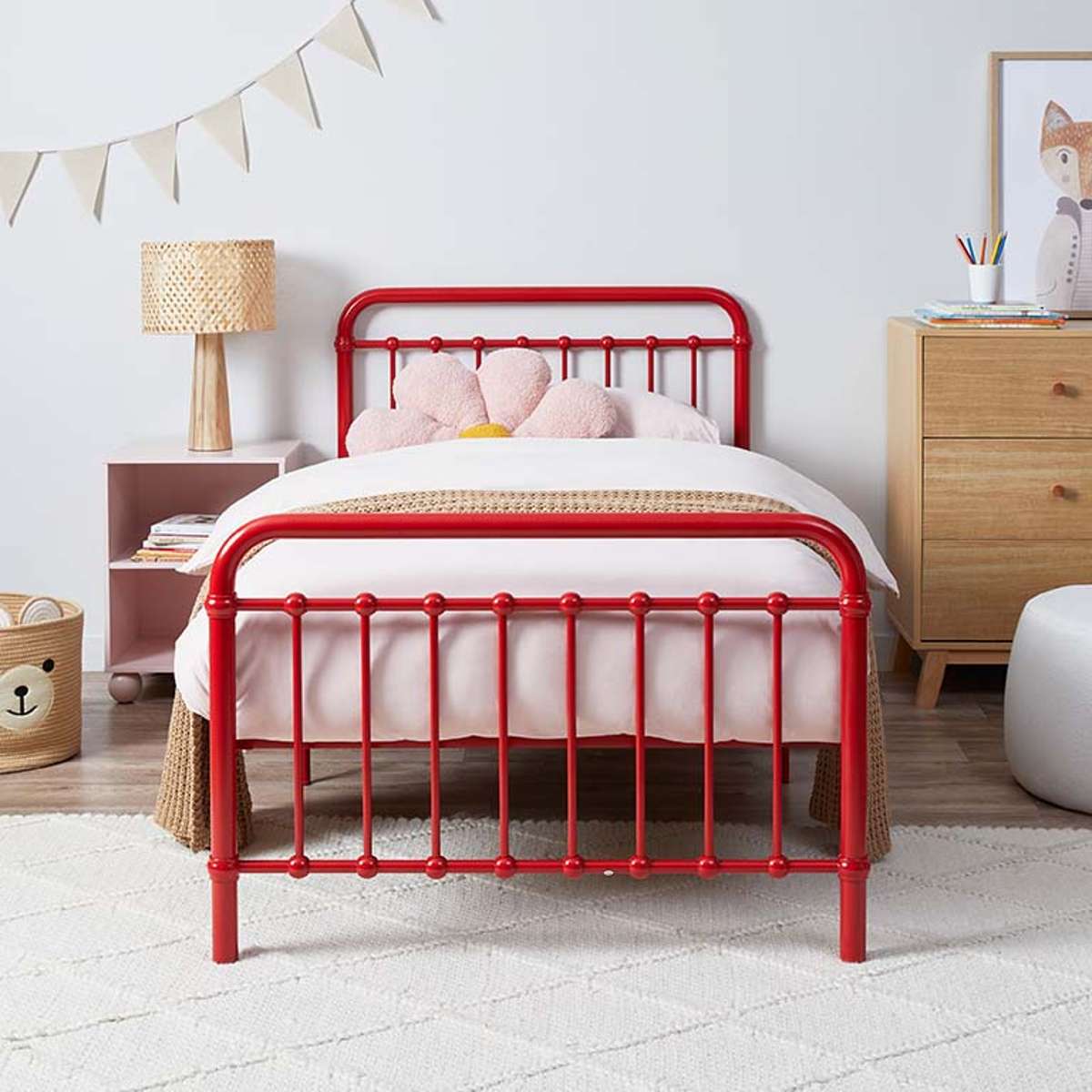 Sonata Bed - Single - Red