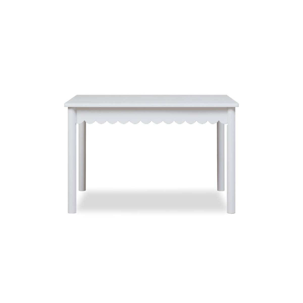 Mini Maisie Scalloped Play Table - White