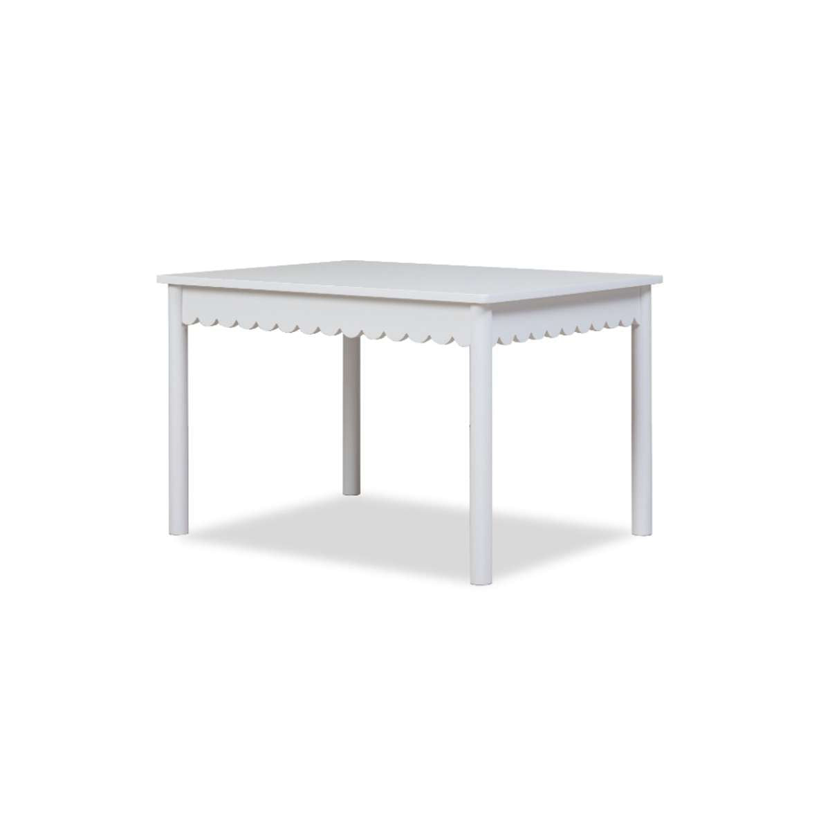 Mini Maisie Scalloped Play Table - White