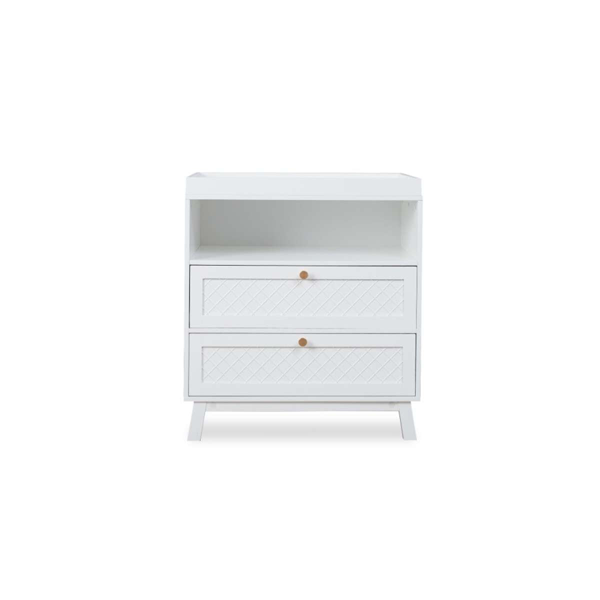 Genevieve Change Table With Removable Top - White