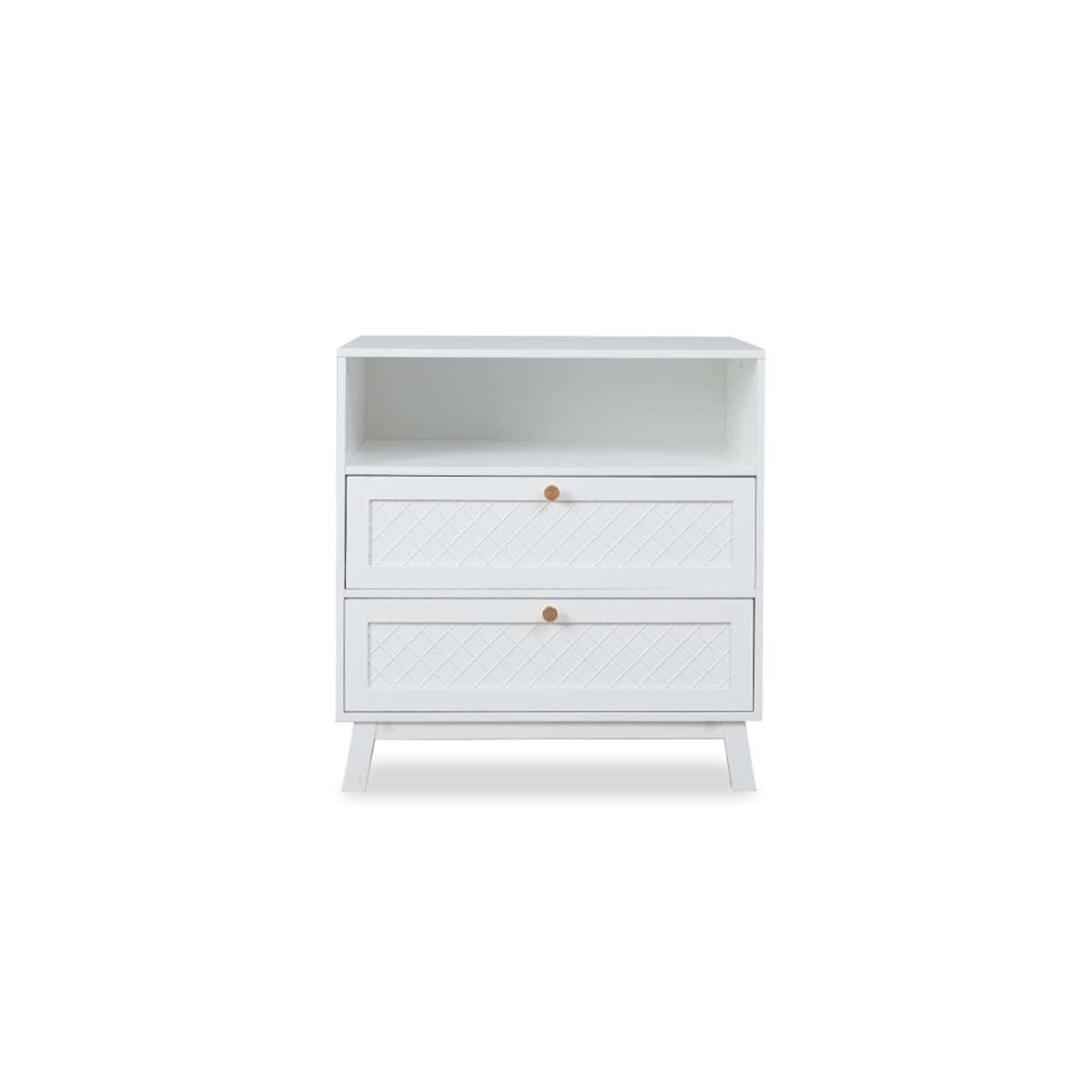 Genevieve Change Table With Removable Top - White