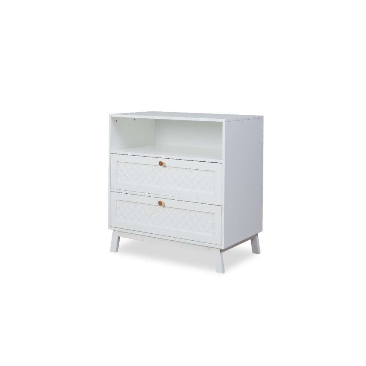 Genevieve Change Table With Removable Top - White