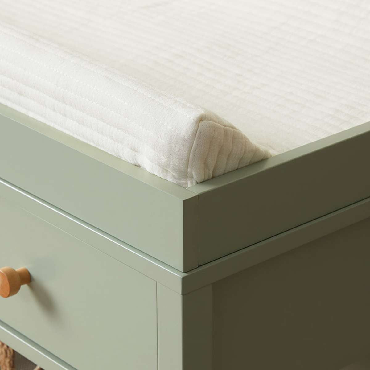 Mocka Change Table With Removable Top - Sage Green