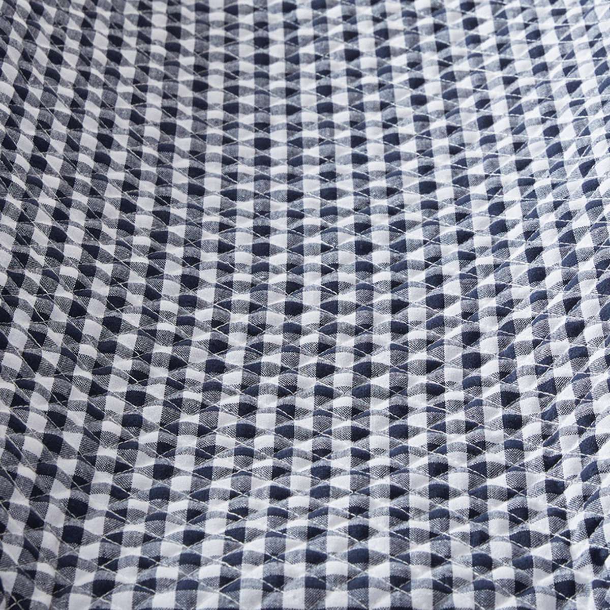 Gingham Waterproof Change Mat Cover - Navy