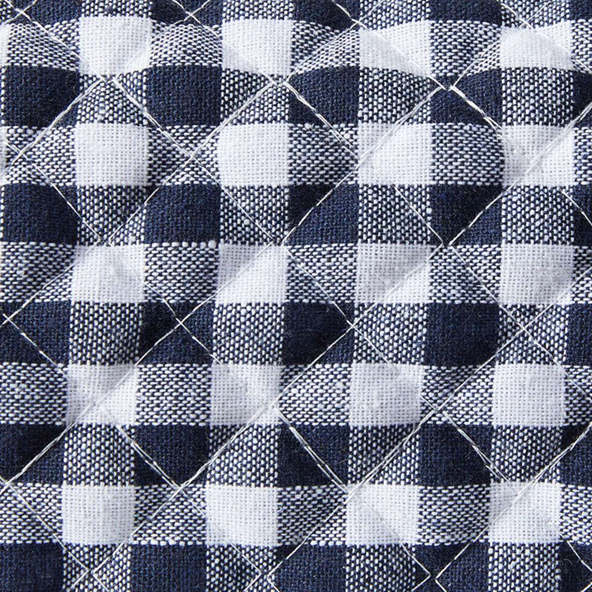 Gingham Waterproof Change Mat Cover - Navy