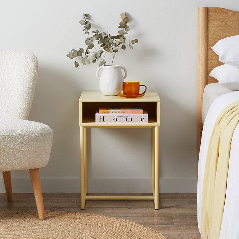 Jude Bedside Table - Butter Yellow