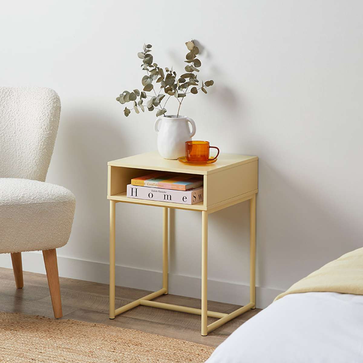 Jude Bedside Table - Butter Yellow