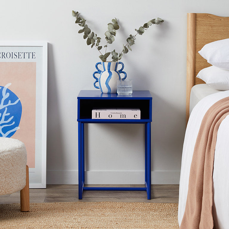 Jude Bedside Table - Blue