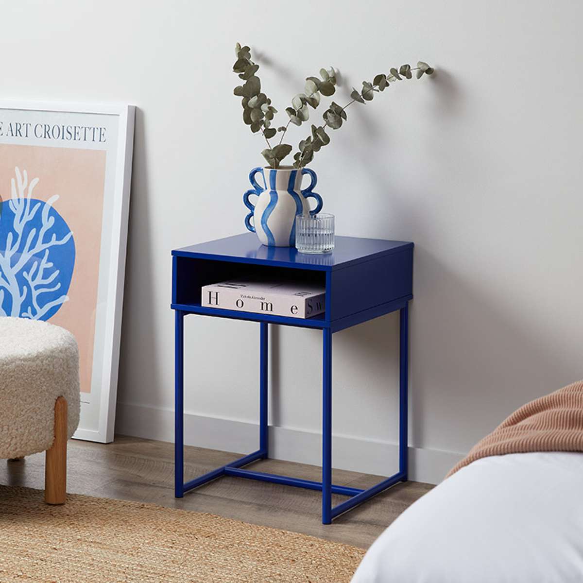 Jude Bedside Table - Blue