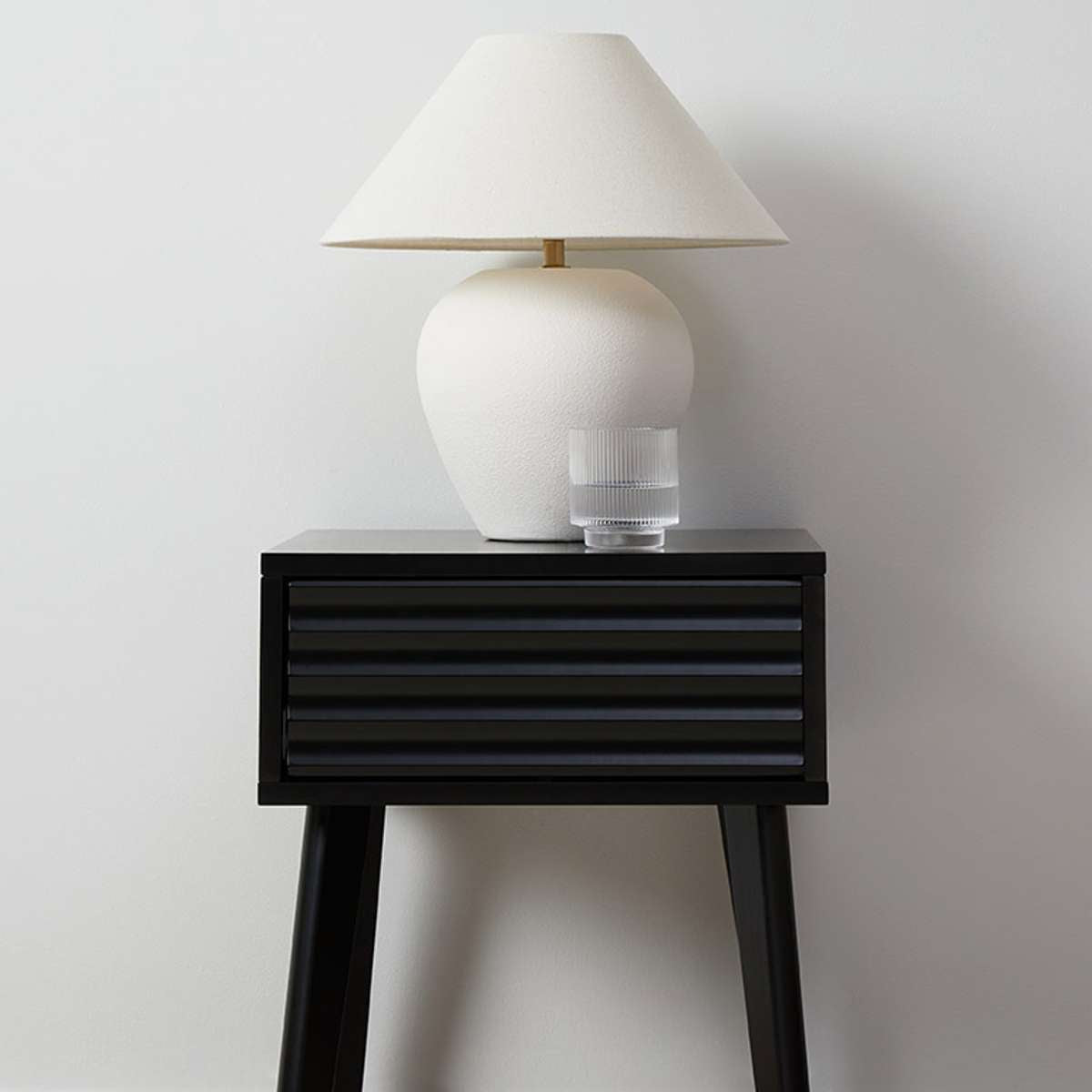 Rhys Bedside Table - Black