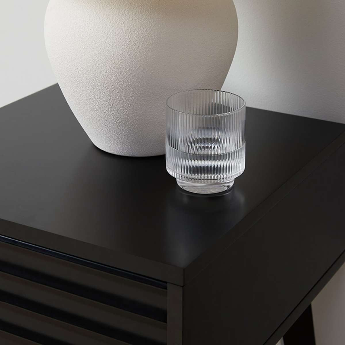 Rhys Bedside Table - Black