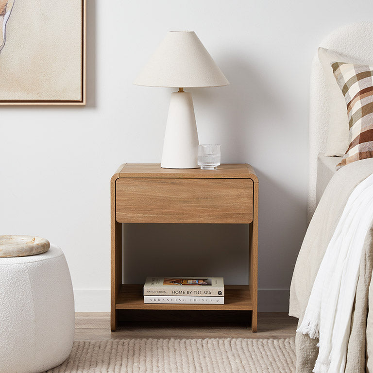 Owen Bedside Table - Walnut