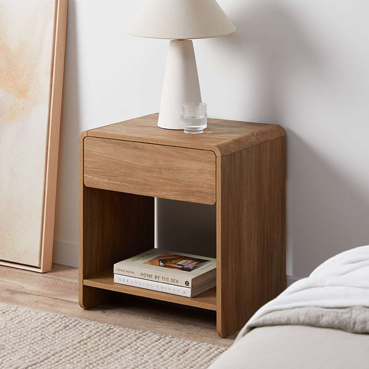 Owen Bedside Table - Walnut