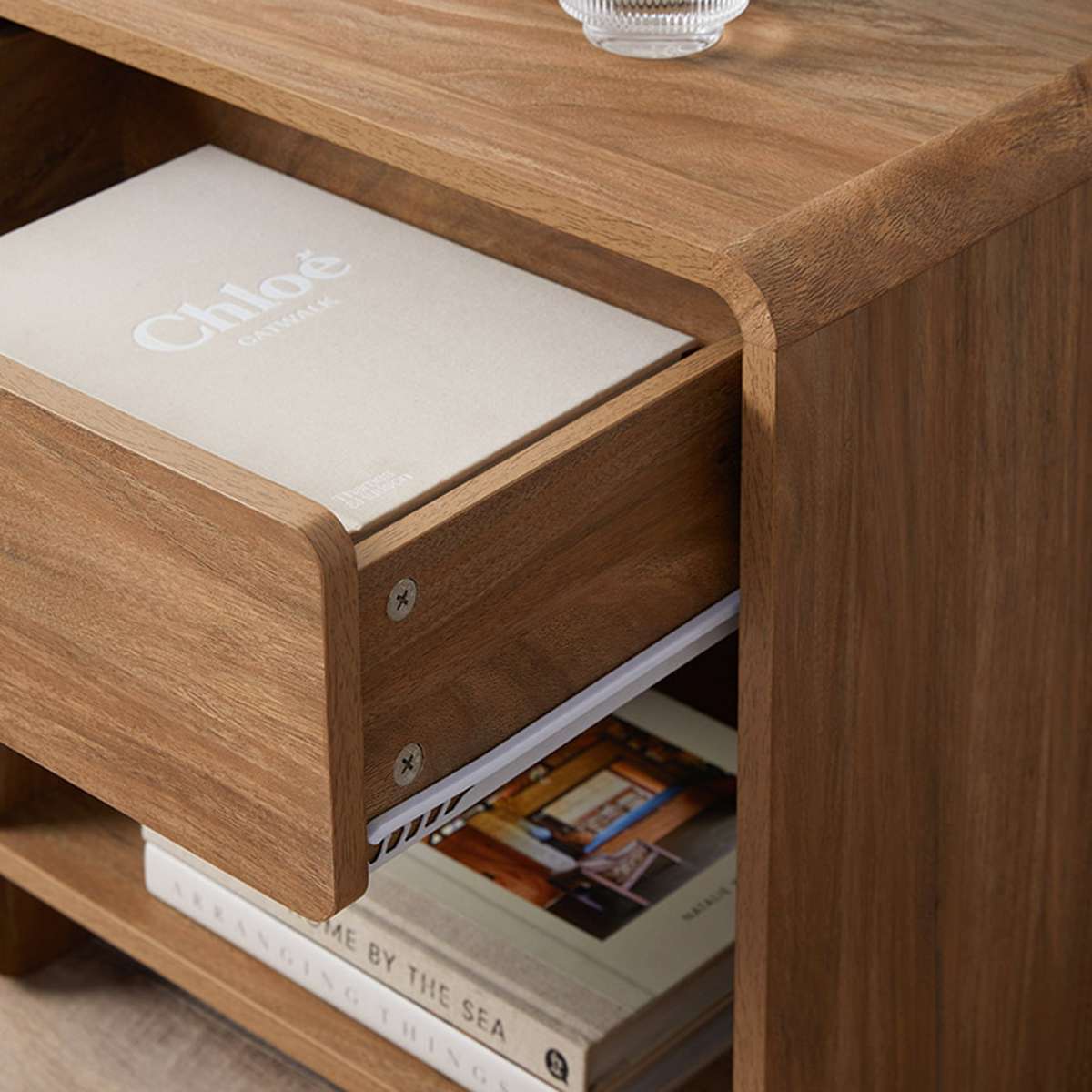 Owen Bedside Table - Walnut