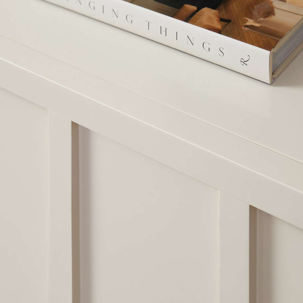 Emery Panel Bedside Table - Beige