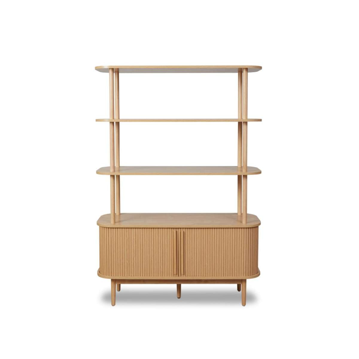 Maeve Shelf With Storage - Natural