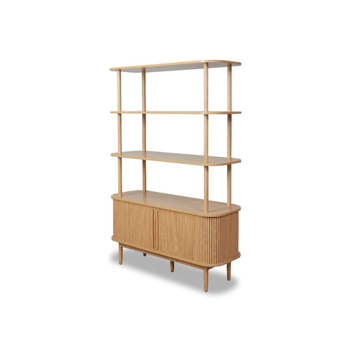 Maeve Shelf With Storage - Natural