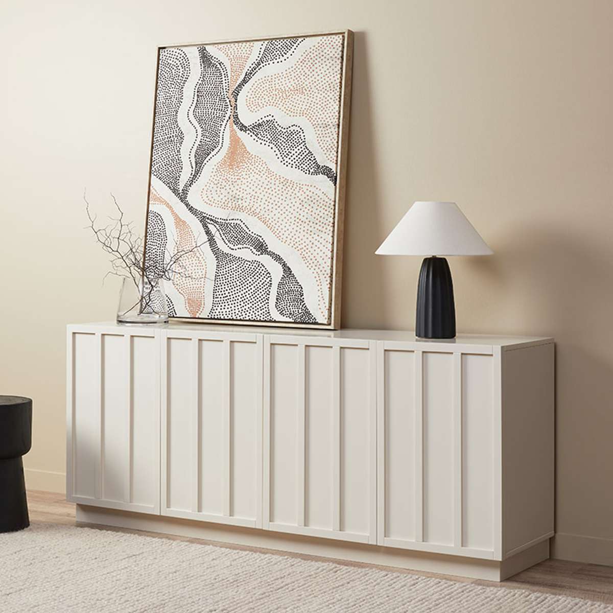 Emery Panel Buffet - Beige