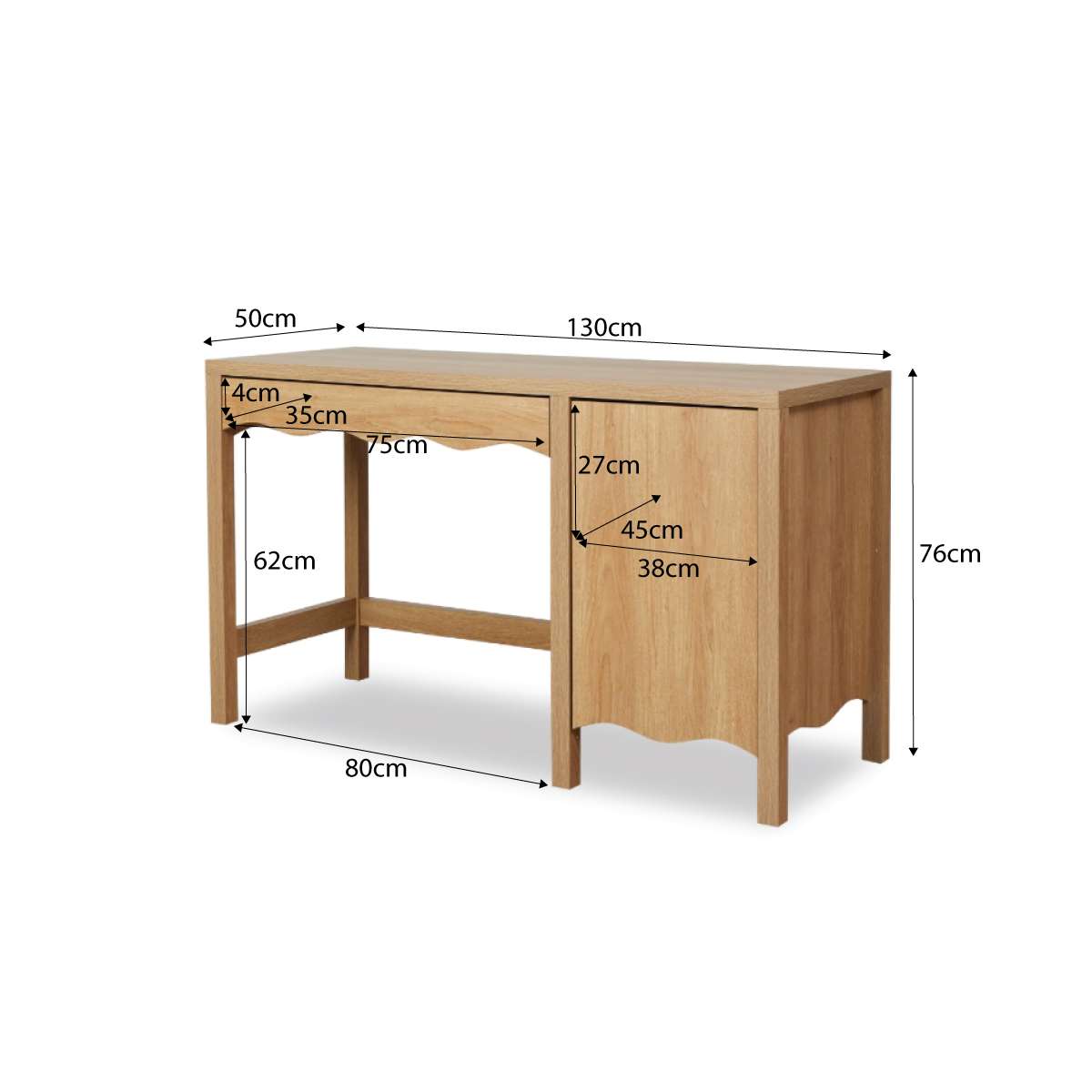 Malena Desk - Natural