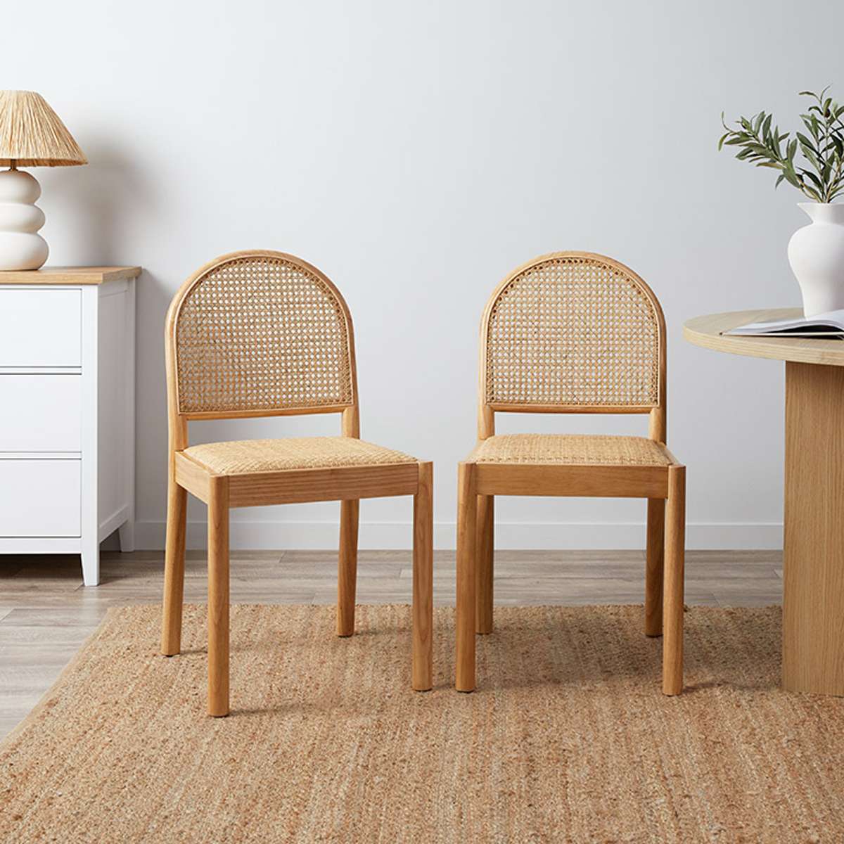 Mateo Dining Chair - Natural Set of Four Bundle