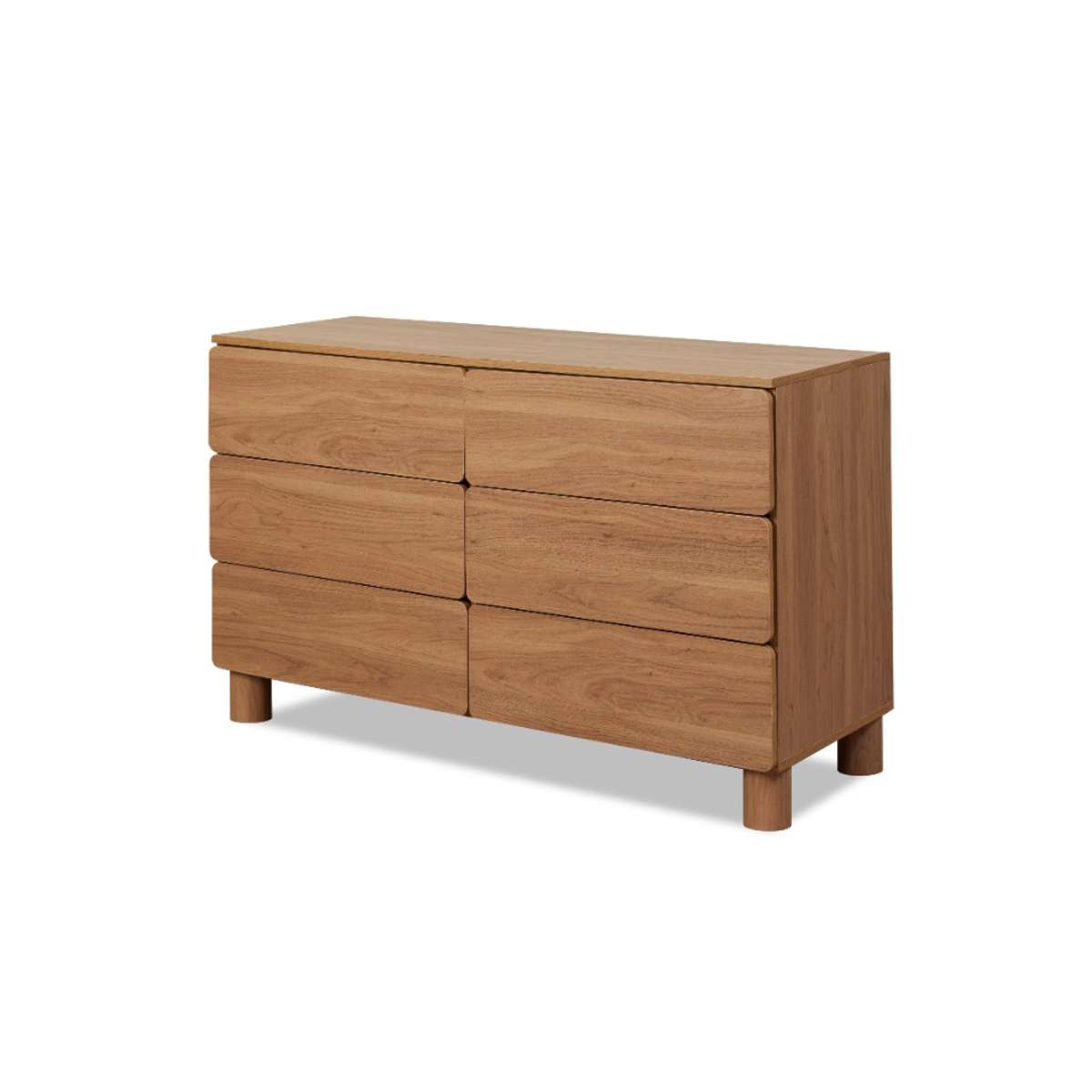 Leeroy Six Drawer - Hazelnut