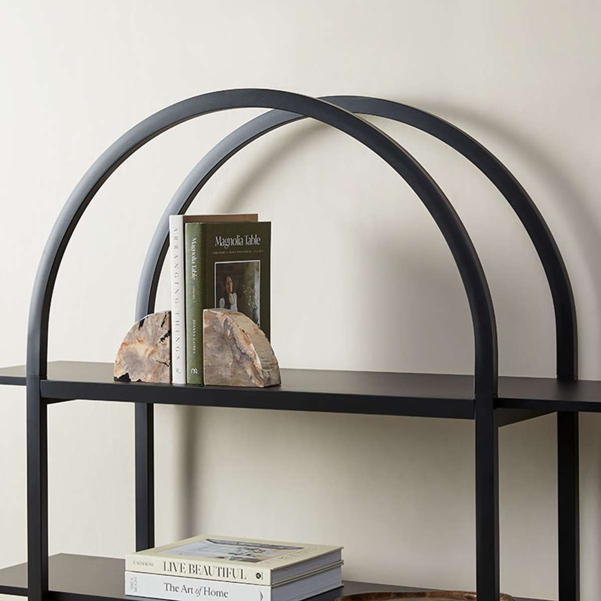 Alfie Arched Shelves - Black