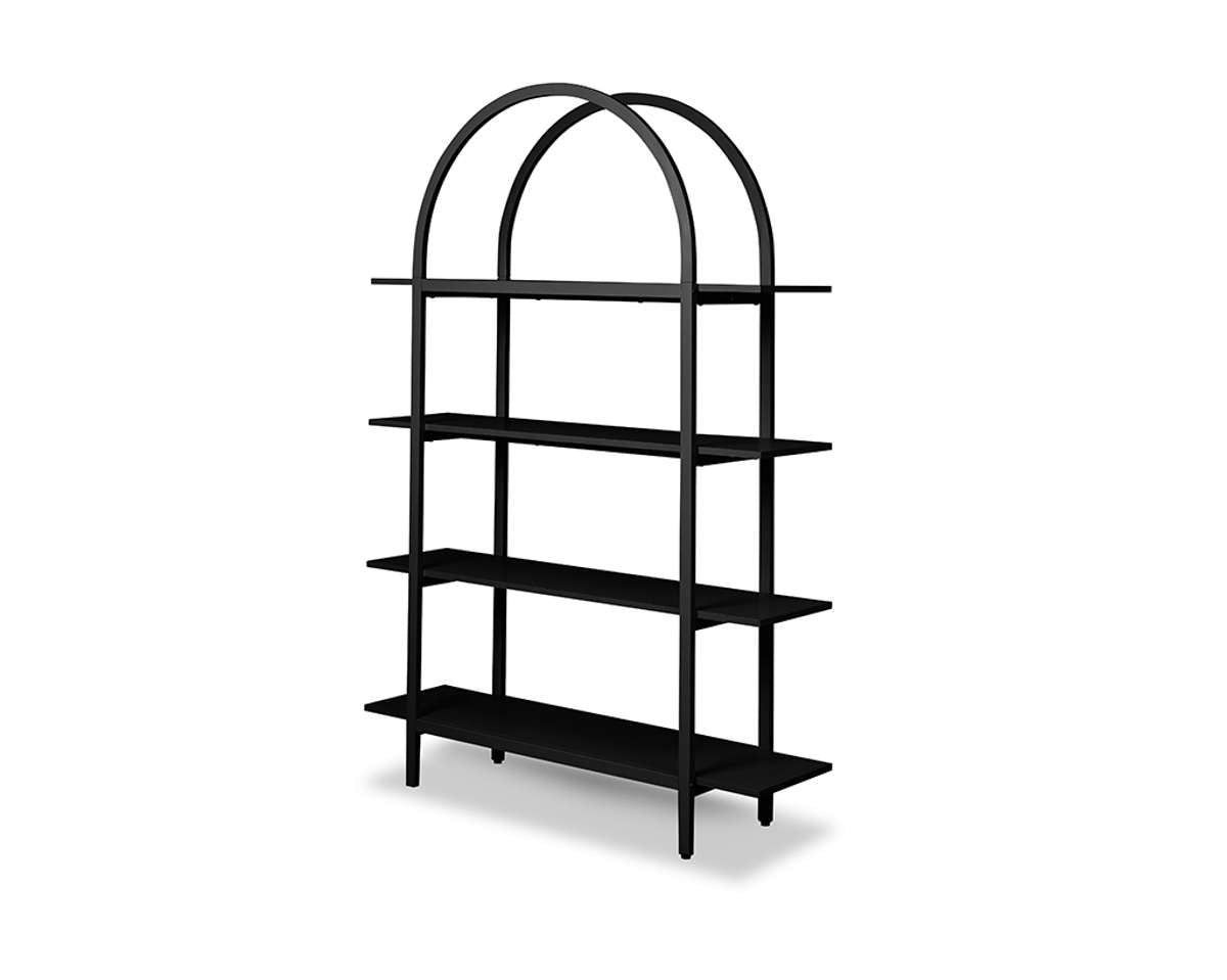 Alfie Arched Shelves - Black