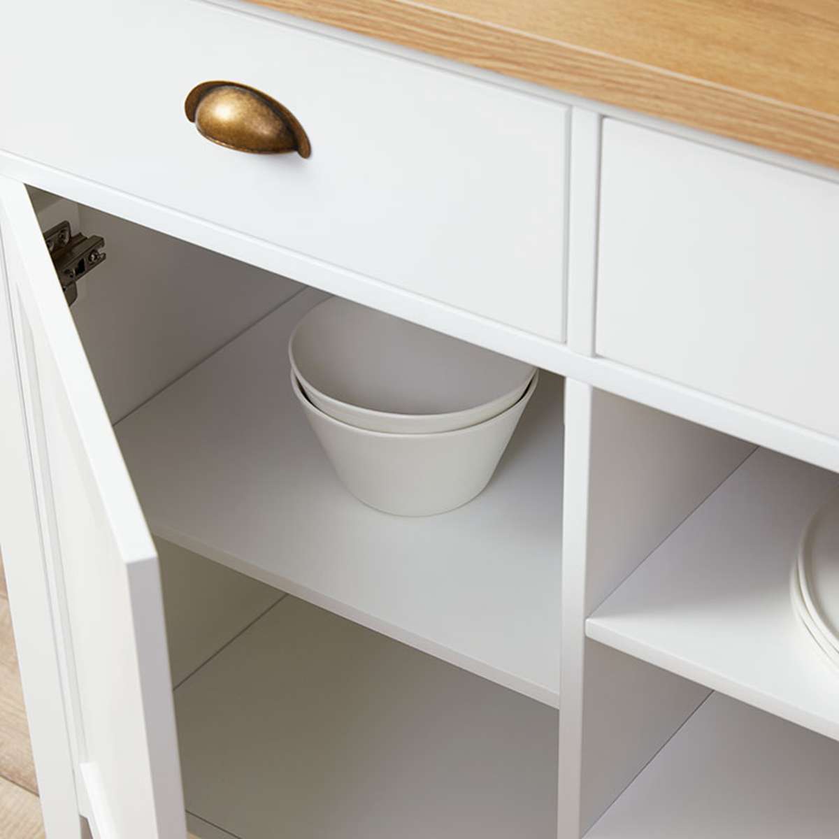 Hastings Buffet - White/Natural