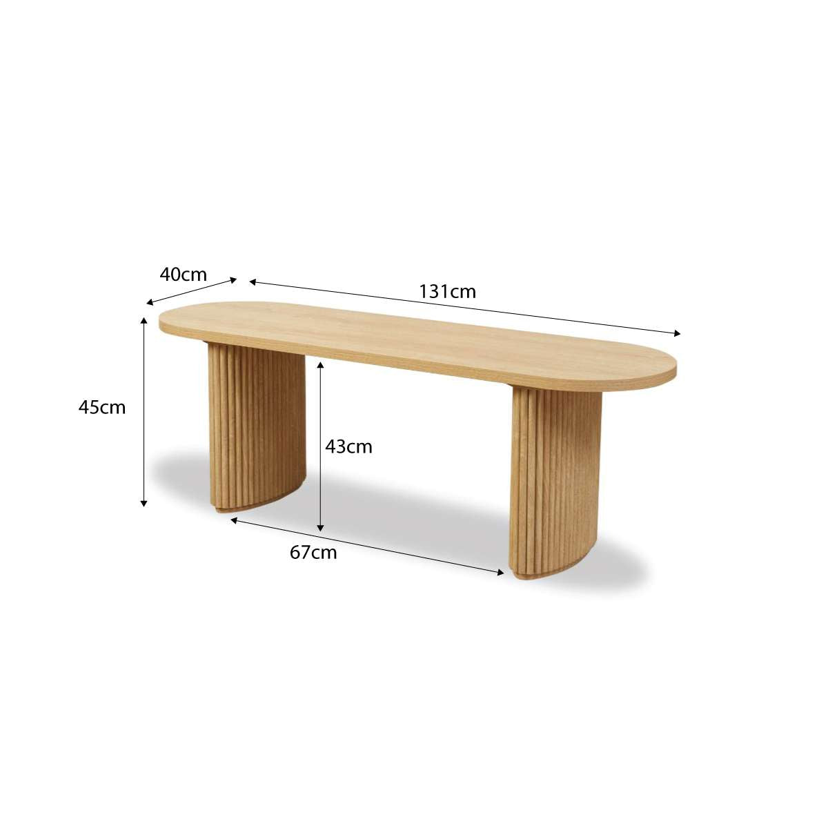 Amara Bench Seat - Natural