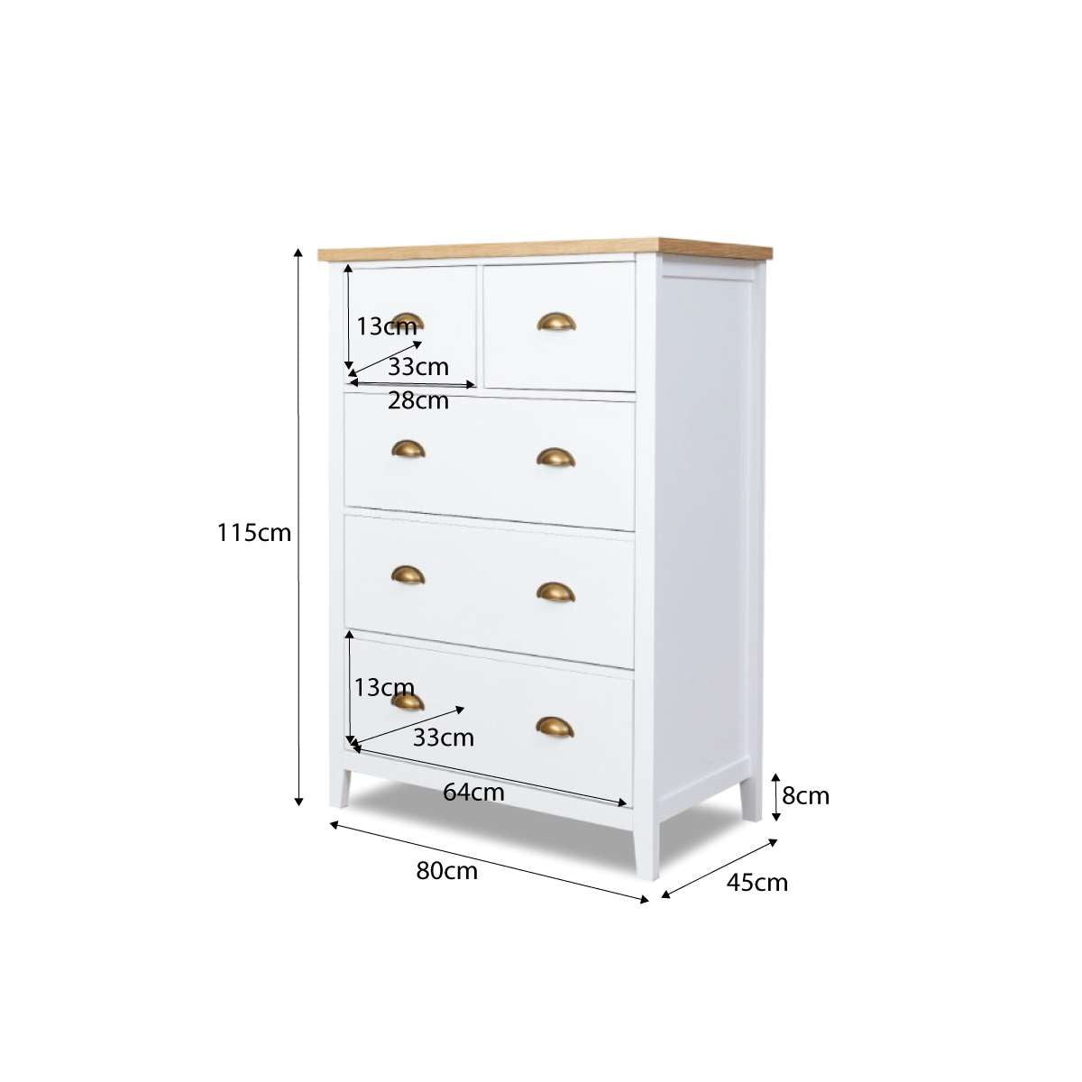 Hastings Tallboy - White/Natural