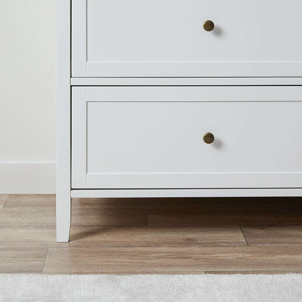 Cove Six Drawer - White