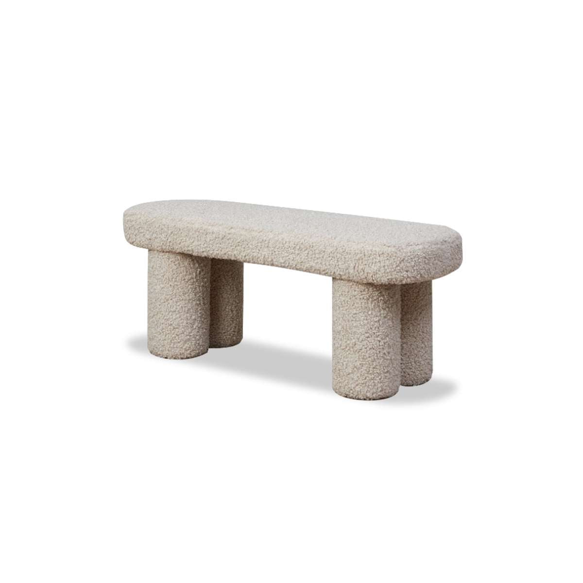 Shea Sherpa Bench Seat - Beige