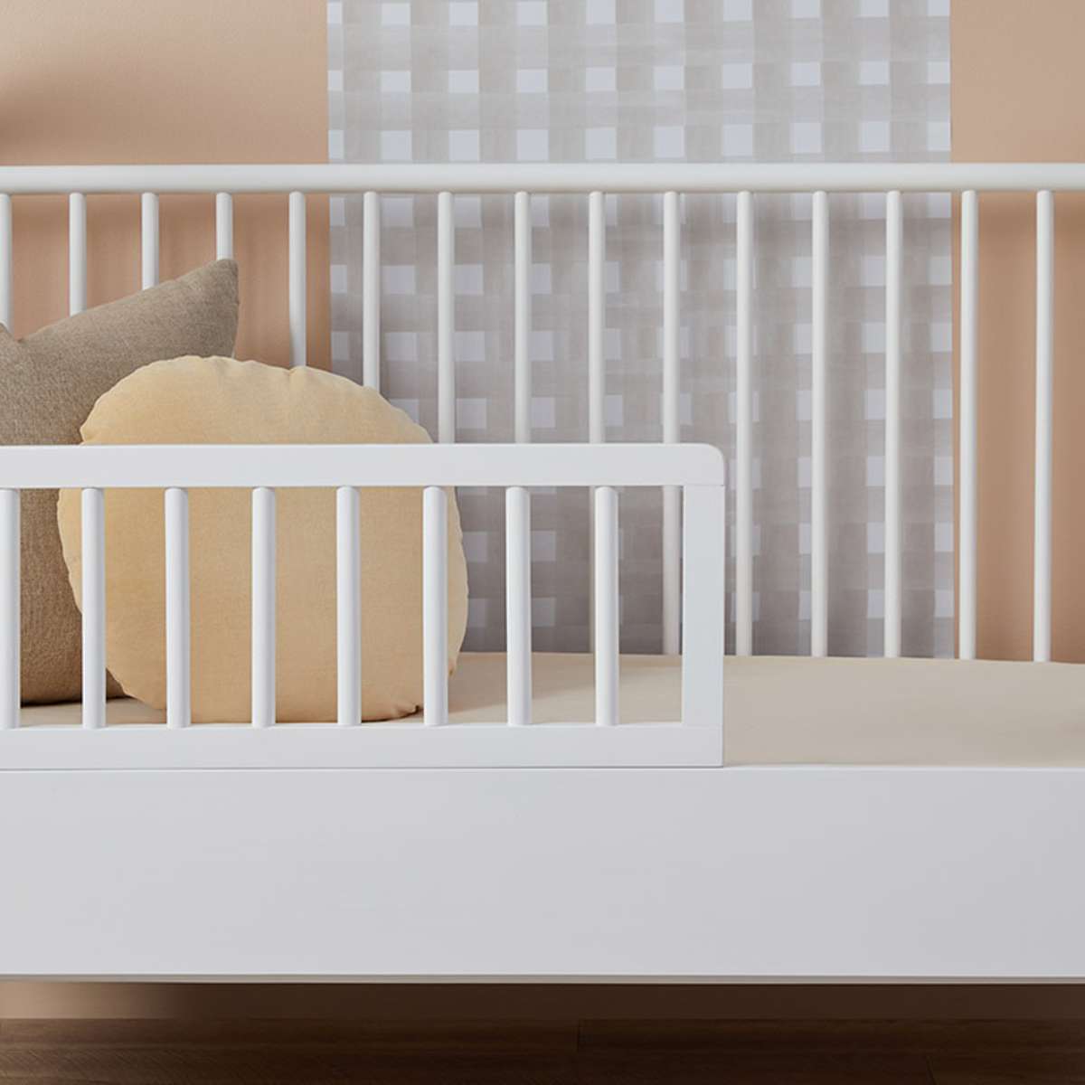 Archie Cot Toddler Bed Half Frame - White