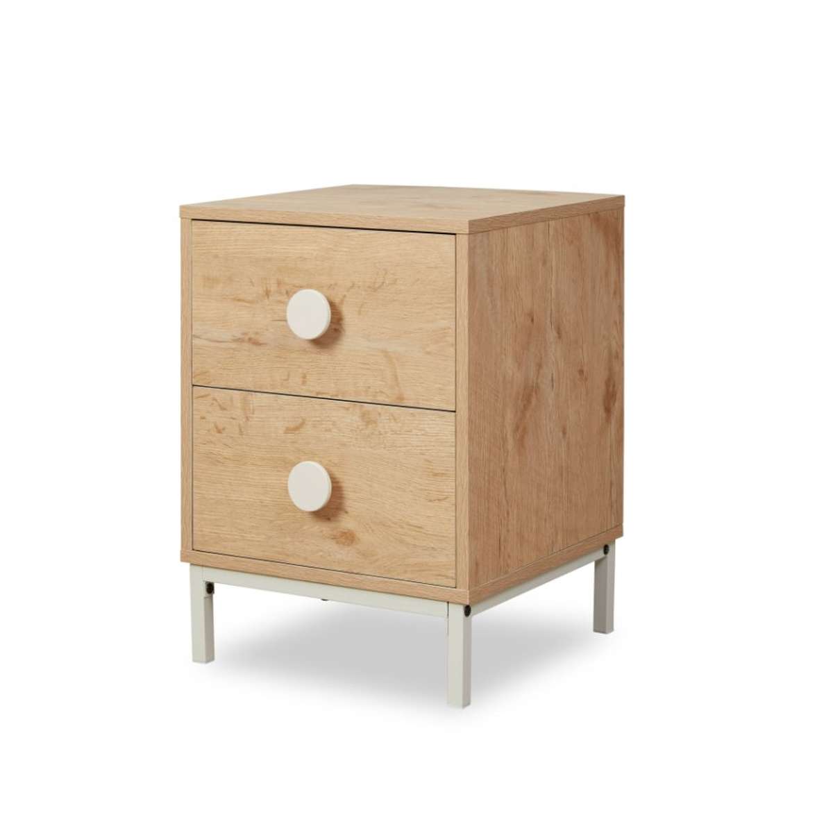 Spotty Bedside Table - Cream